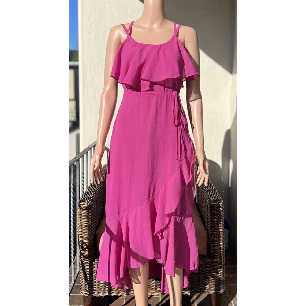 Jolie Vie Maxi Sundress Fuchsia Spring Summer Size S